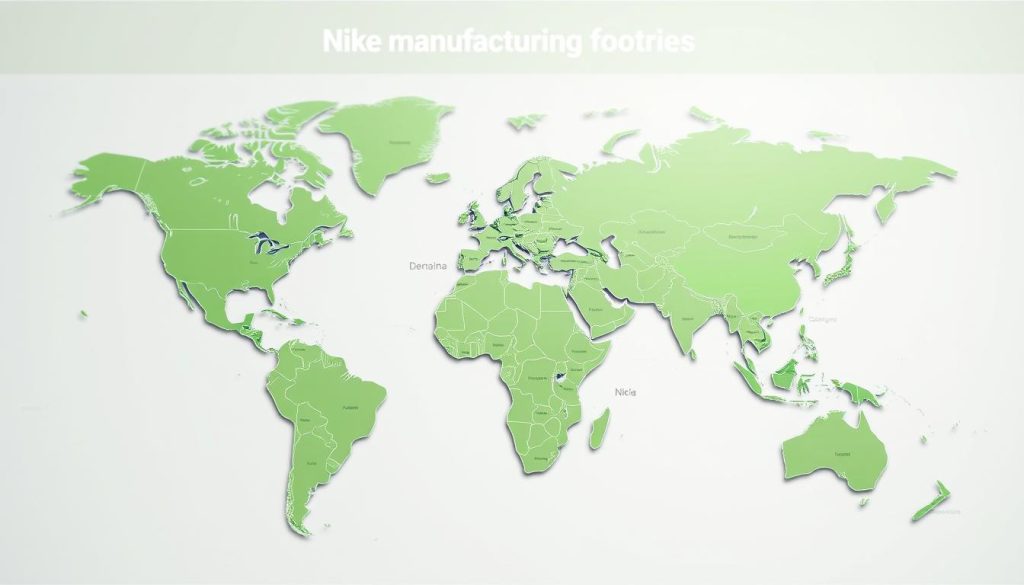 Карта производства Nike Карта производства Nike