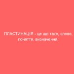 ПЛАСТИНАЦІЯ – це що таке, слово, поняття, визначення, процес, суть
