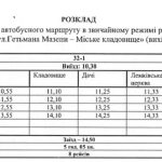 Автобус №32 в Тернополі: Розклад, схема, вартість