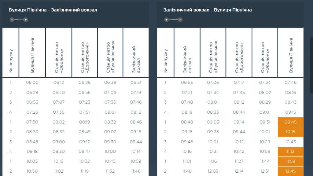 Автобус 50 в Киеве – расписание, маршрут, остановки, схема движения