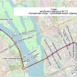 Автобус 115 в Києві – розклад, маршрут, зупинки, схема руху