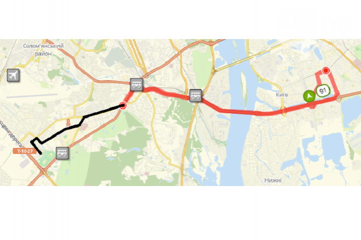 Автобус 91 в Киеве – расписание, маршрут, остановки, схема движения