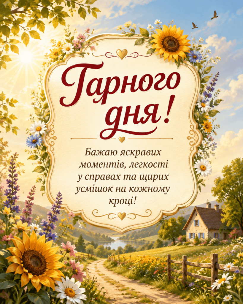 побажання гарного дня