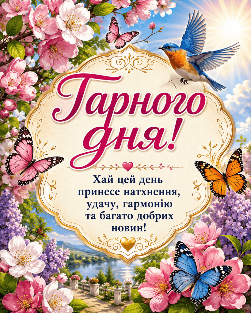 побажання гарного дня для Вайберу
