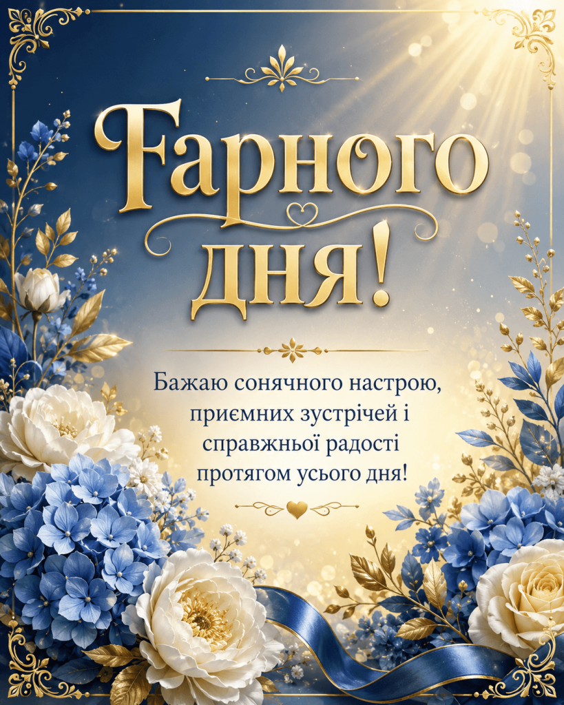 Картинки - листівки побажання гарного дня для Вайберу