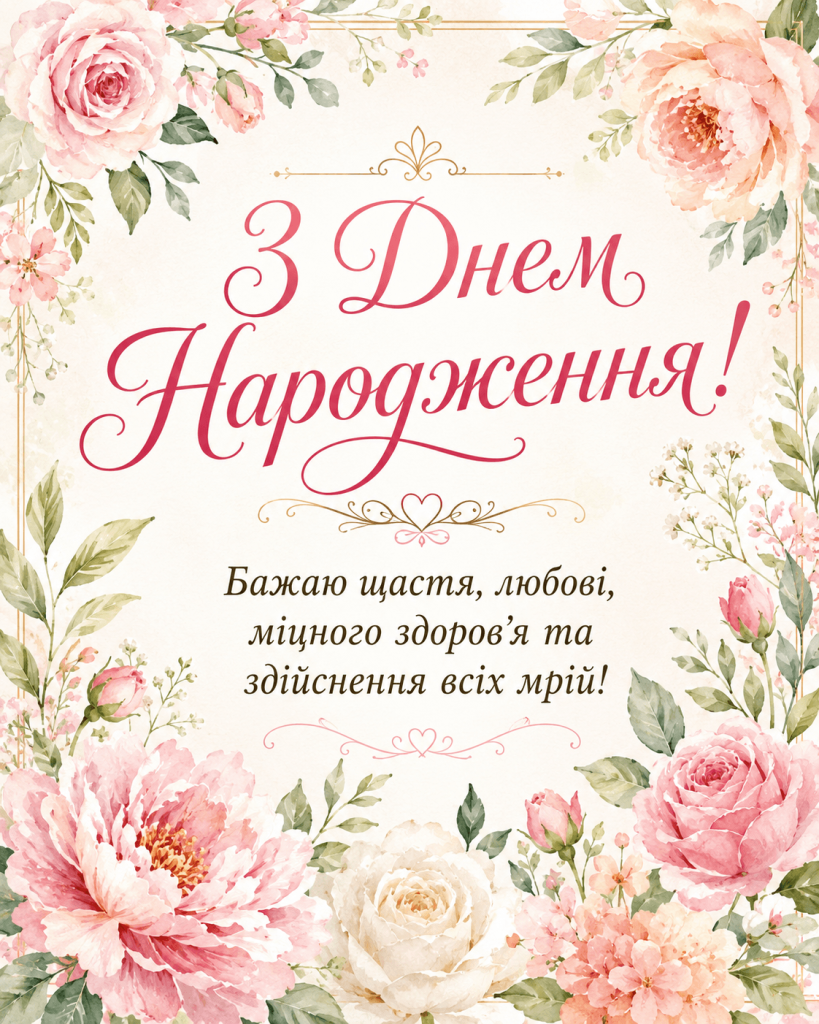 щире Побажання з днем народження